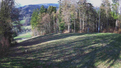Prostřední část sjezdovky a snowpark