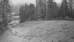 Prostřední část sjezdovky a snowpark