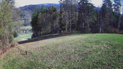 Prostřední část sjezdovky a snowpark