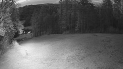 Prostřední část sjezdovky a snowpark