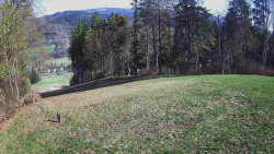 Prostřední část sjezdovky a snowpark