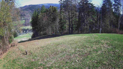 Prostřední část sjezdovky a snowpark