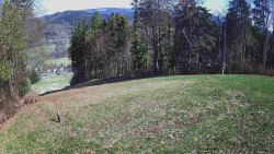 Prostřední část sjezdovky a snowpark