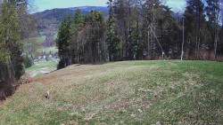 Prostřední část sjezdovky a snowpark