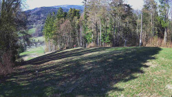 Prostřední část sjezdovky a snowpark