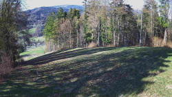 Prostřední část sjezdovky a snowpark