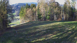 Prostřední část sjezdovky a snowpark