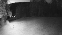 Prostřední část sjezdovky a snowpark