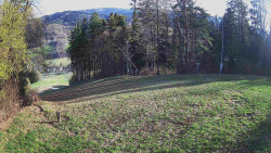 Prostřední část sjezdovky a snowpark