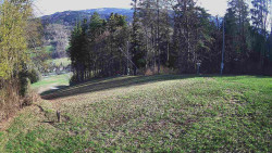 Prostřední část sjezdovky a snowpark
