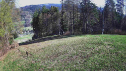 Prostřední část sjezdovky a snowpark