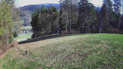 Prostřední část sjezdovky a snowpark