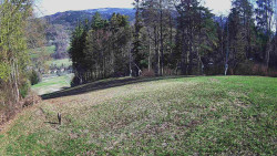 Prostřední část sjezdovky a snowpark