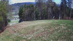 Prostřední část sjezdovky a snowpark