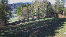 Prostřední část sjezdovky a snowpark