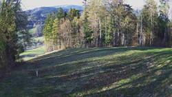 Prostřední část sjezdovky a snowpark