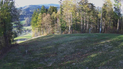 Prostřední část sjezdovky a snowpark
