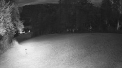 Prostřední část sjezdovky a snowpark