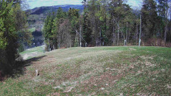 Prostřední část sjezdovky a snowpark