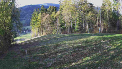 Prostřední část sjezdovky a snowpark