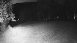 Prostřední část sjezdovky a snowpark