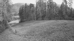 Prostřední část sjezdovky a snowpark