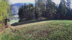 Prostřední část sjezdovky a snowpark