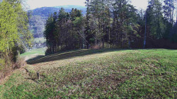 Prostřední část sjezdovky a snowpark