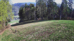 Prostřední část sjezdovky a snowpark