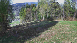 Prostřední část sjezdovky a snowpark