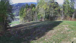 Prostřední část sjezdovky a snowpark