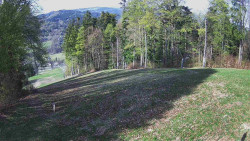 Prostřední část sjezdovky a snowpark