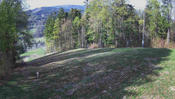 Prostřední část sjezdovky a snowpark