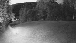 Prostřední část sjezdovky a snowpark