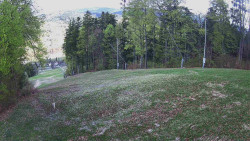 Prostřední část sjezdovky a snowpark