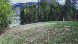 Prostřední část sjezdovky a snowpark