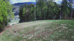 Prostřední část sjezdovky a snowpark