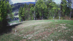 Prostřední část sjezdovky a snowpark