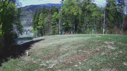 Prostřední část sjezdovky a snowpark