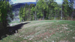 Prostřední část sjezdovky a snowpark