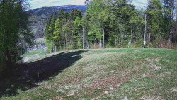 Prostřední část sjezdovky a snowpark