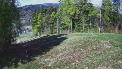 Prostřední část sjezdovky a snowpark