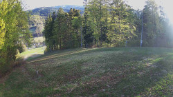 Prostřední část sjezdovky a snowpark