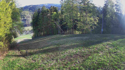 Prostřední část sjezdovky a snowpark