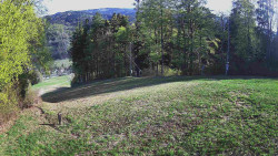 Prostřední část sjezdovky a snowpark