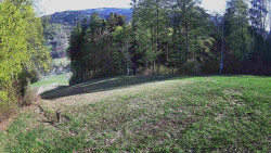 Prostřední část sjezdovky a snowpark