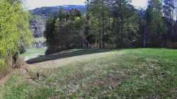 Prostřední část sjezdovky a snowpark