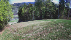 Prostřední část sjezdovky a snowpark