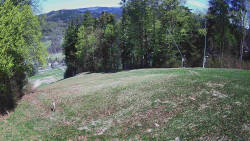 Prostřední část sjezdovky a snowpark