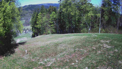 Prostřední část sjezdovky a snowpark